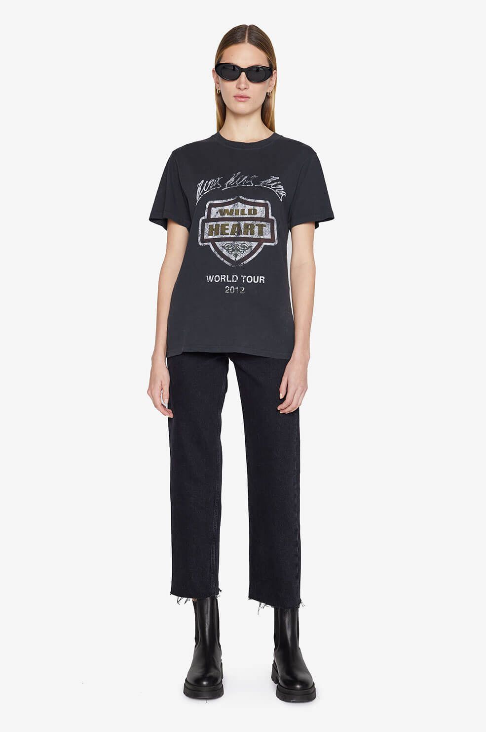 Lili Tee Bing Tour - Washed Black sold by Anine Bing