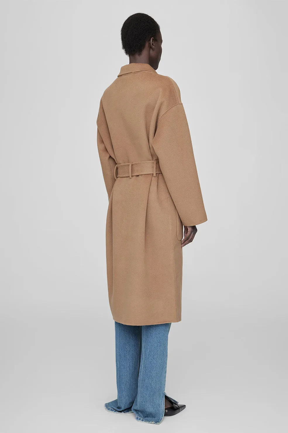 Dylan Coat - Camel Cashmere Blend sold by Anine Bing product image thumbnail 2