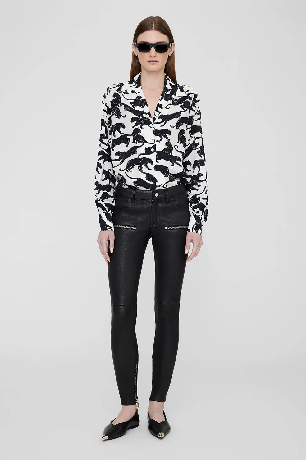Mylah Shirt - Panther Print sold by Anine Bing