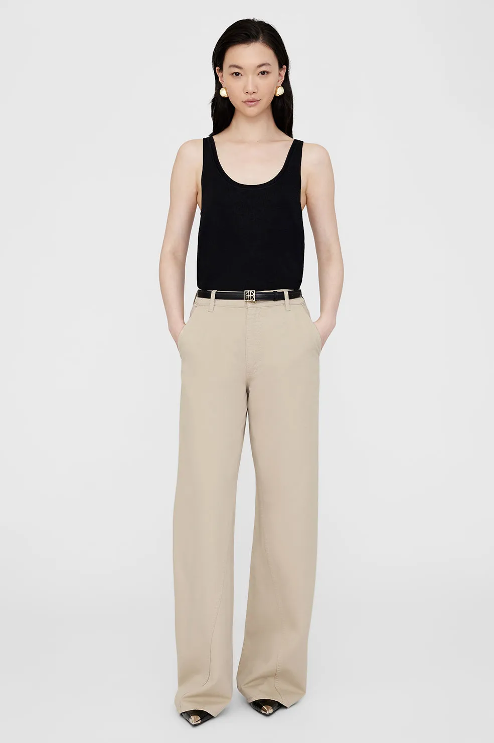 Briley Pant - Oatmeal sold by Anine Bing