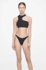 Bea Bikini Top - Black Monogram Print sold by Anine Bing