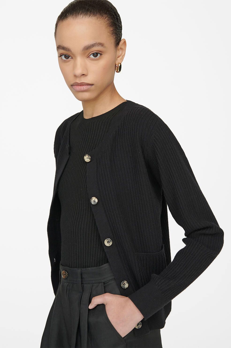 Elm Cardigan - Black sold by Anine Bing product image thumbnail 3