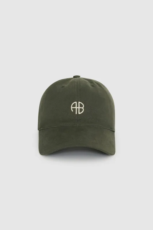 Jeremy Baseball Cap AB - Dark Olive made by Anine Bing