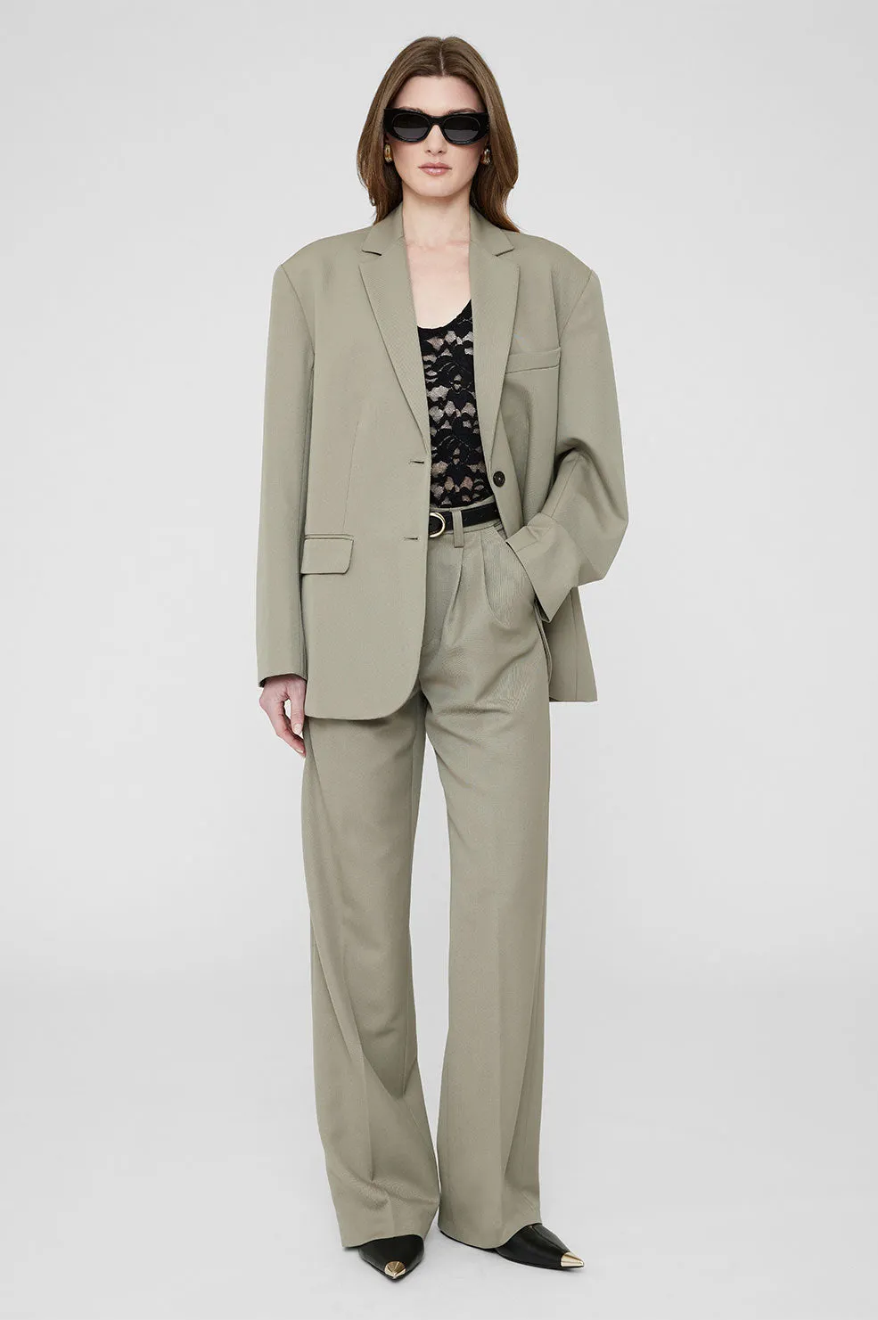 Carrie Pant - Green Khaki sold by Anine Bing product image thumbnail 5