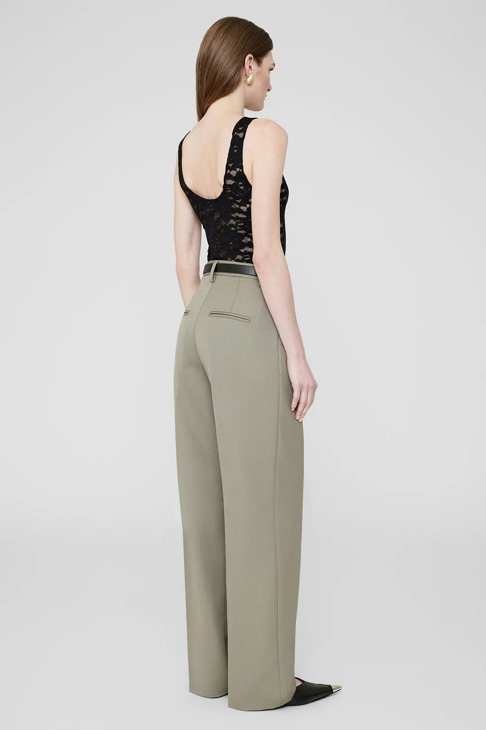 Carrie Pant - Green Khaki sold by Anine Bing product image thumbnail 2