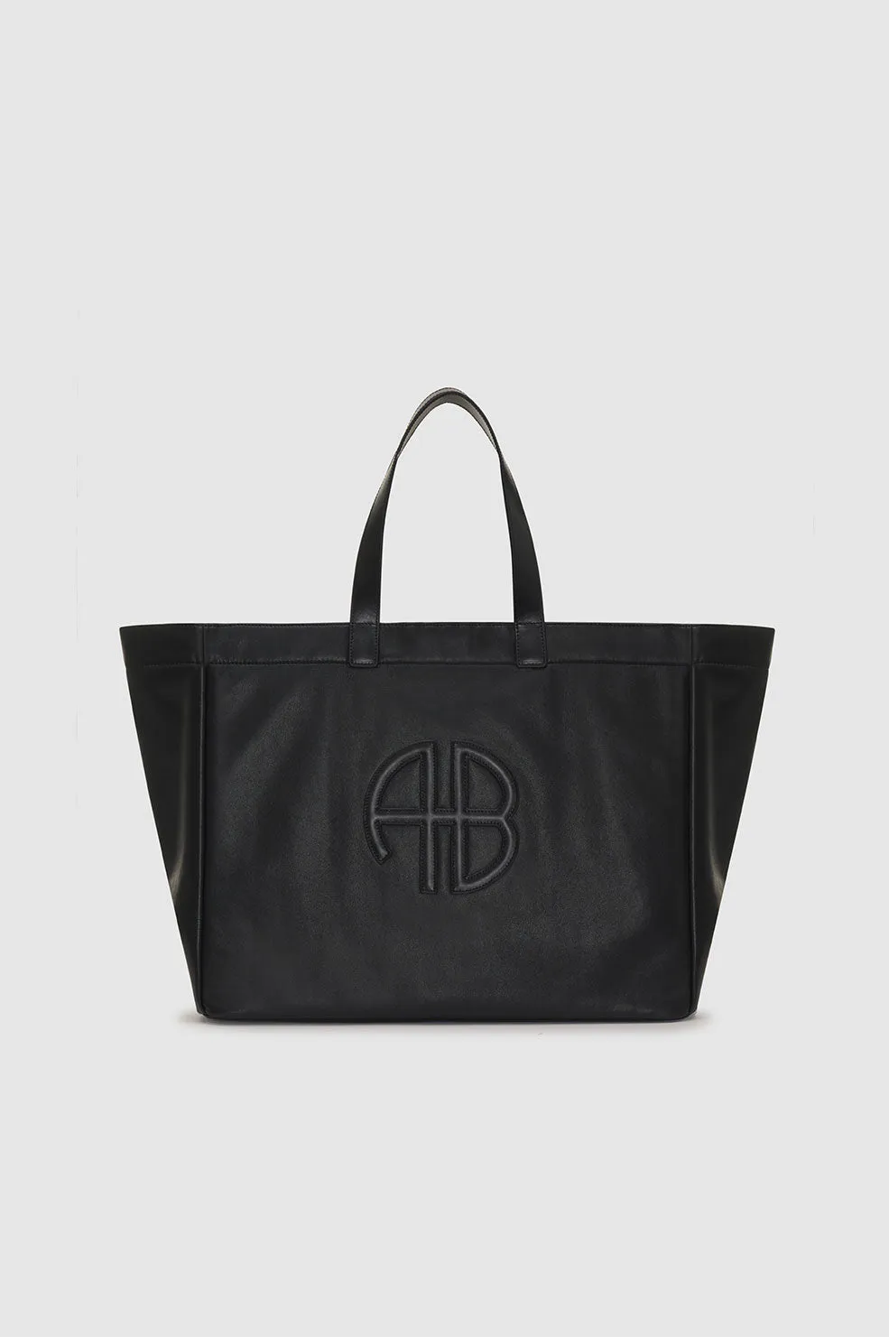 Large Rio Tote - Black Recycled Leather sold by Anine Bing