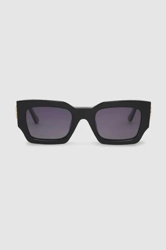 Indio Sunglasses Monogram - Black made by Anine Bing