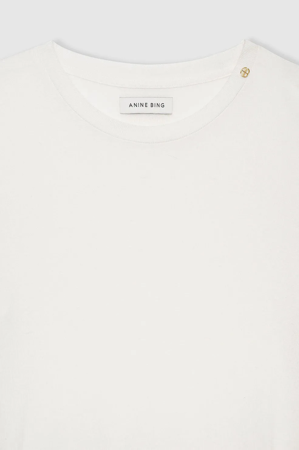 Amani Tee - Off White Cashmere Blend sold by Anine Bing product image thumbnail 4