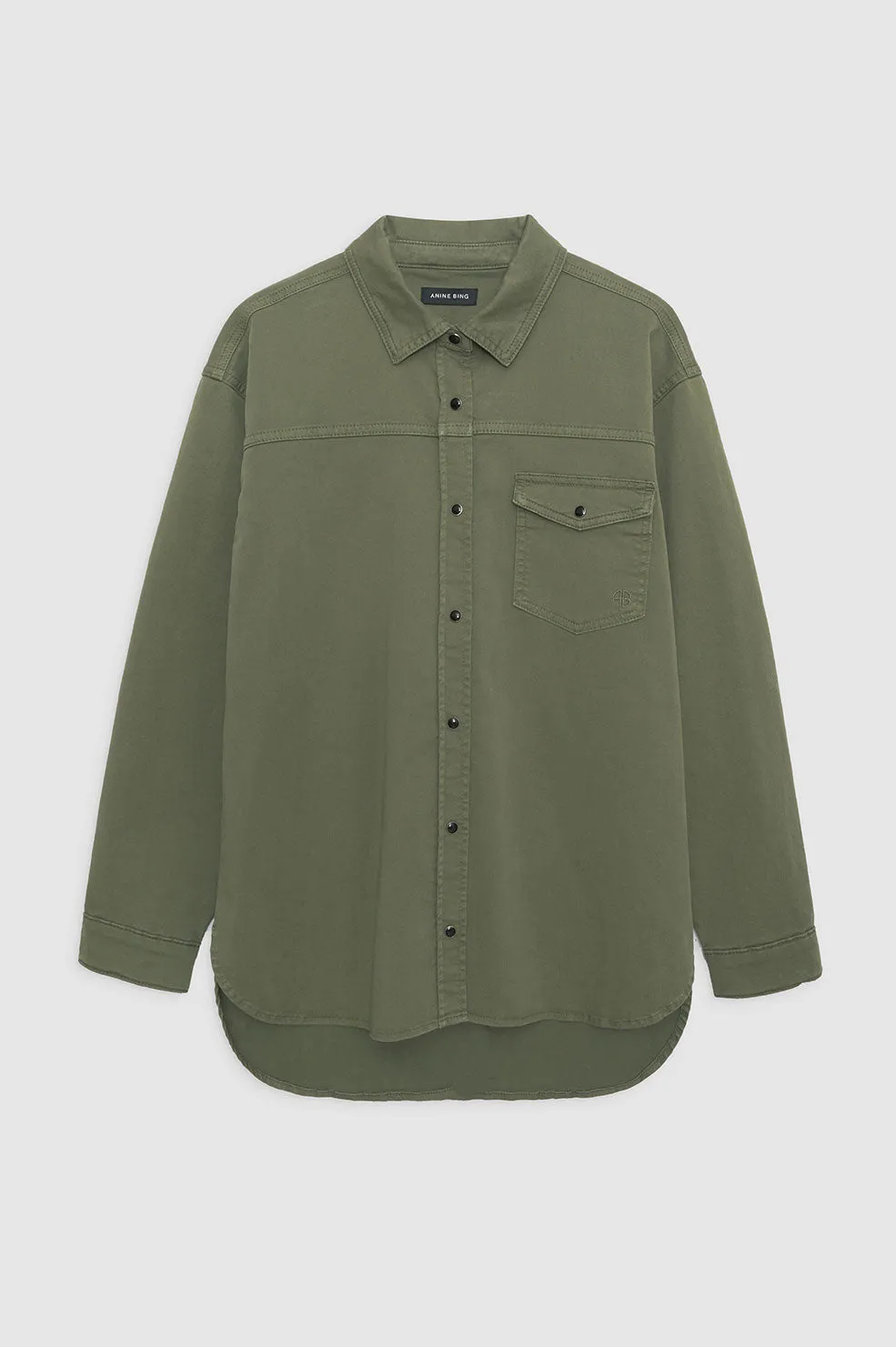 Simon Shirt - Army Green sold by Anine Bing product image thumbnail 3