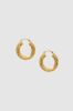 Twist Hoop Earrings - 14k Gold sold by Anine Bing