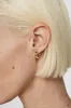 Small Bold Link Hoops - Gold sold by Anine Bing