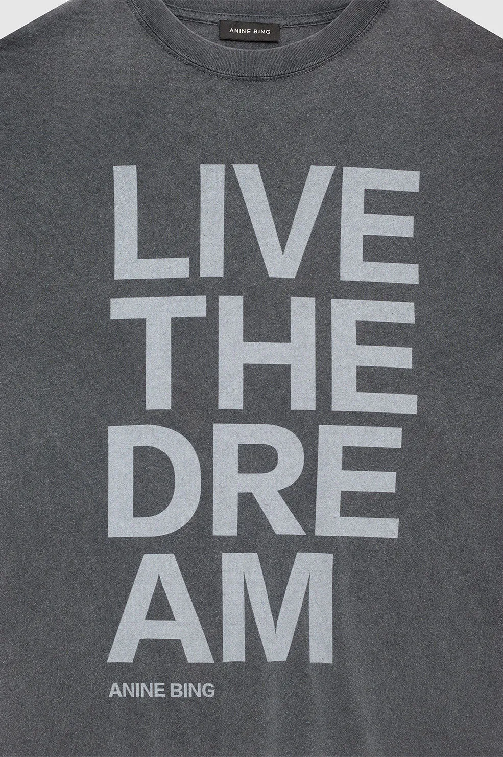 Cason Tee Live The Dream - Washed Black sold by Anine Bing product image thumbnail 4