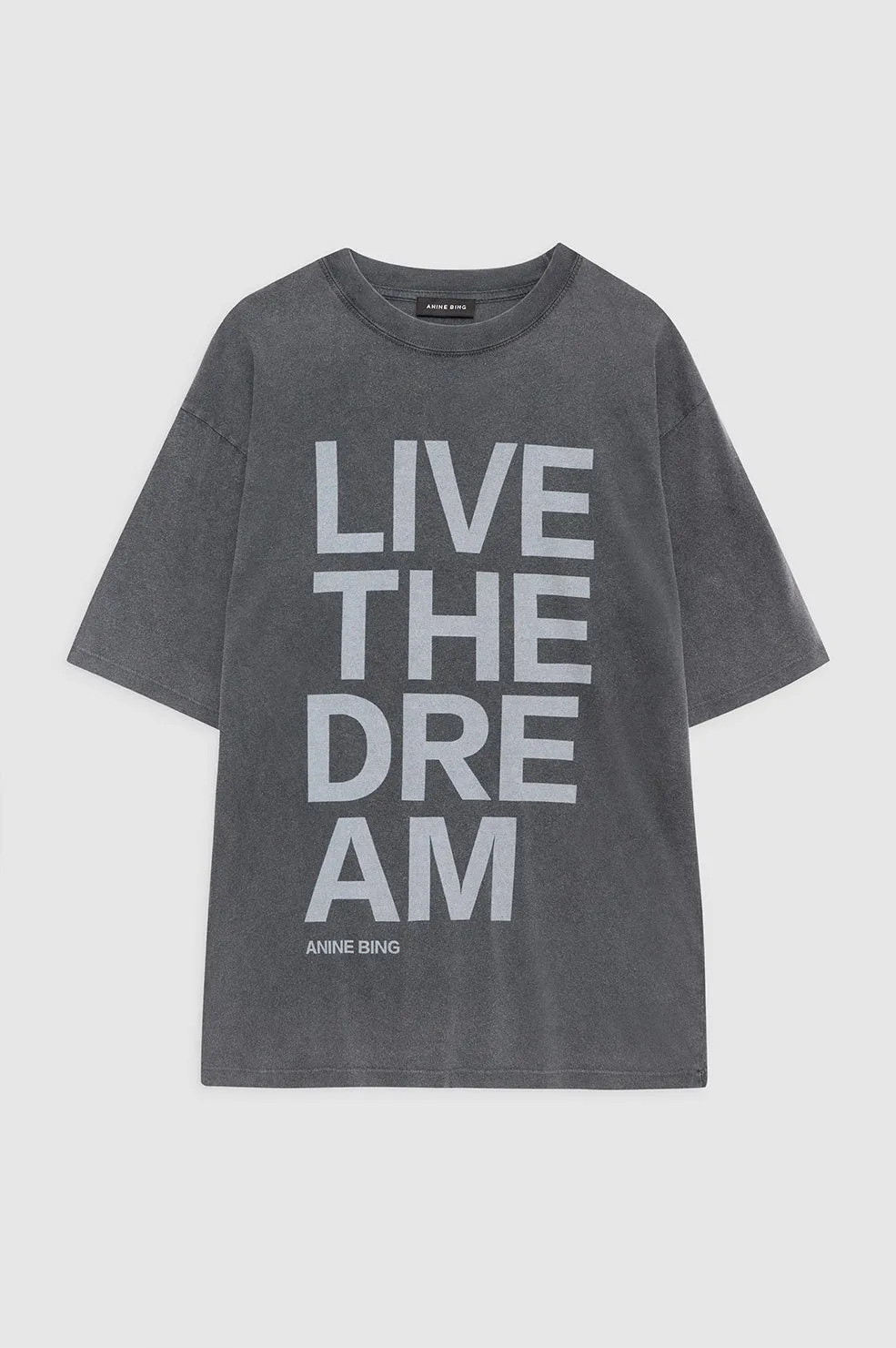 Cason Tee Live The Dream - Washed Black sold by Anine Bing product image thumbnail 3