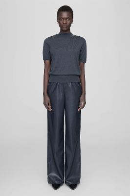 Monique Sweater - Charcoal Blue sold by Anine Bing