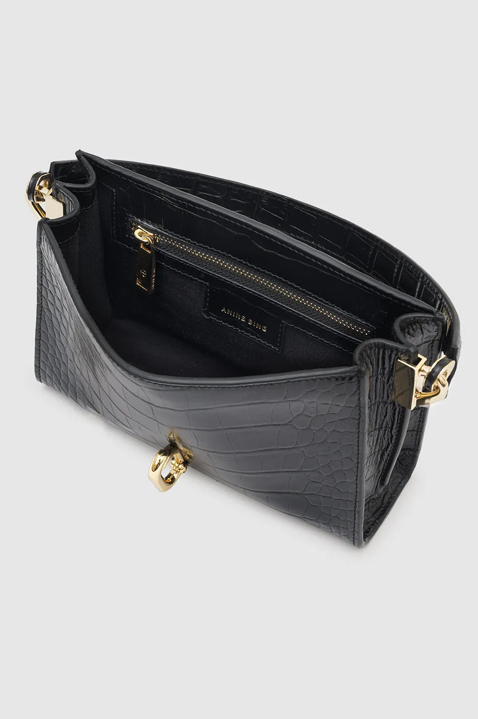 Mini Colette Bag - Black Embossed sold by Anine Bing product image thumbnail 5