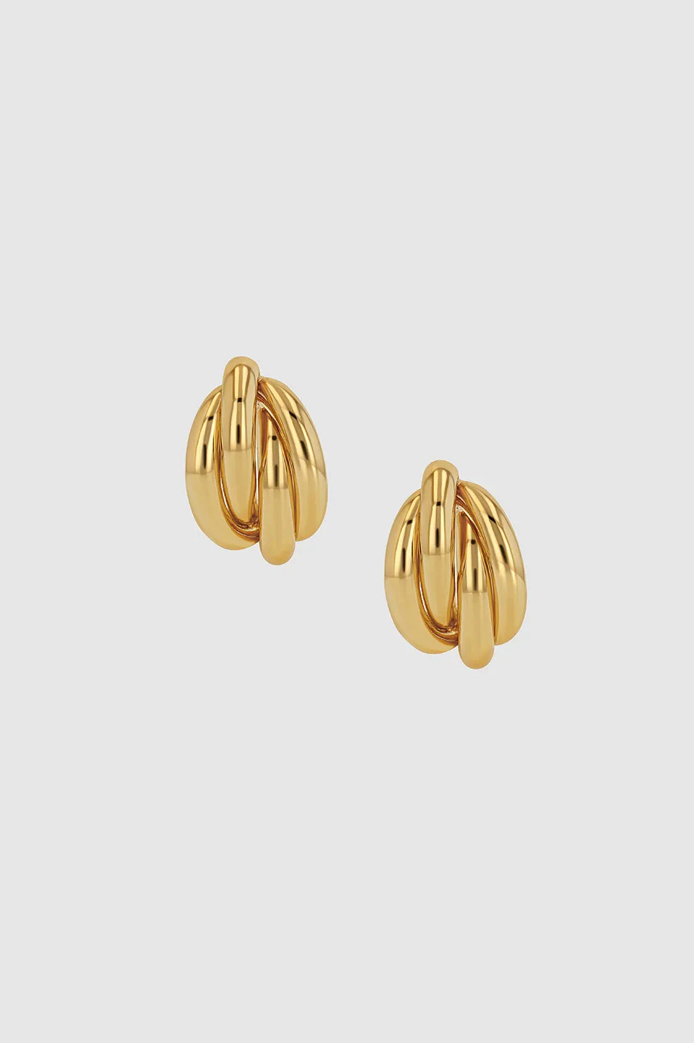 Knot Earrings - Gold sold by Anine Bing