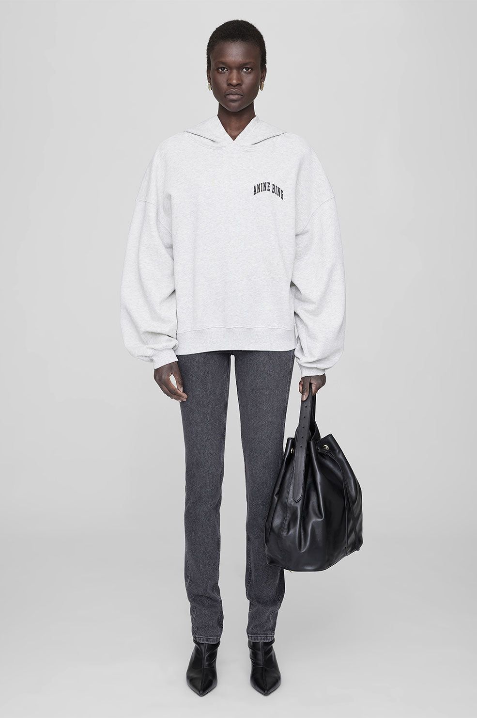 Alec Hoodie Anine Bing - Heather Grey sold by Anine Bing