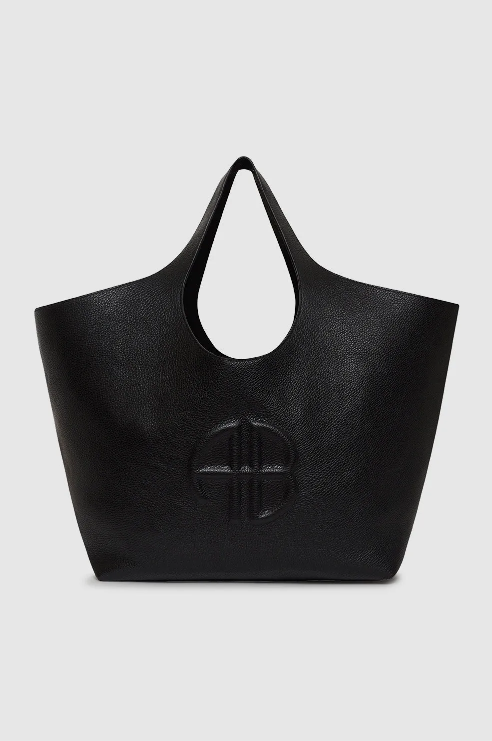 Lili Tote - Black Pebbled sold by Anine Bing