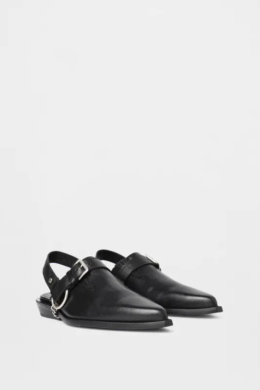 Vilmu Pointy Micro Heel Mule made by Ann Demeulemeester