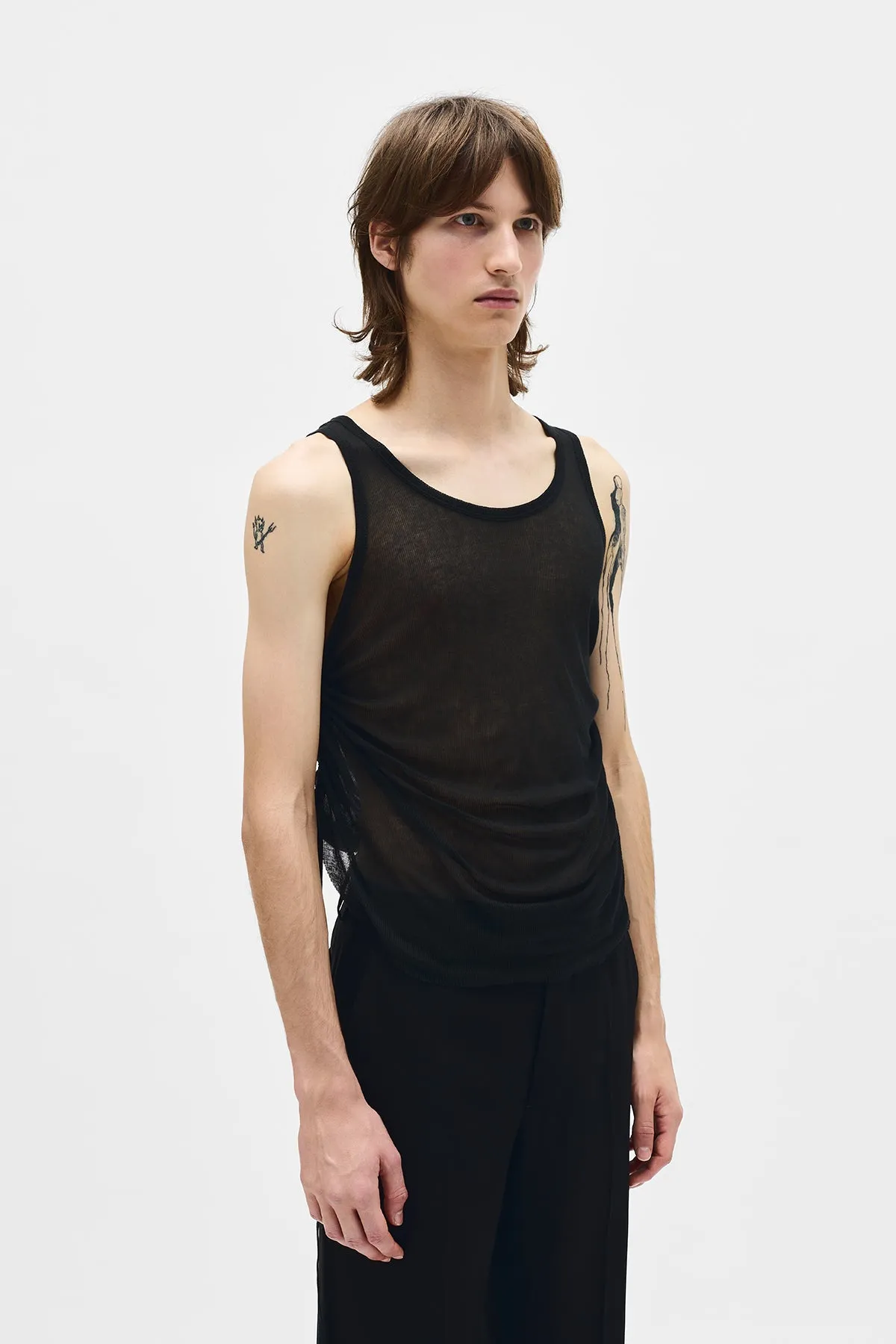 Boris Ruched Tank Top sold by Ann Demeulemeester product image thumbnail 2