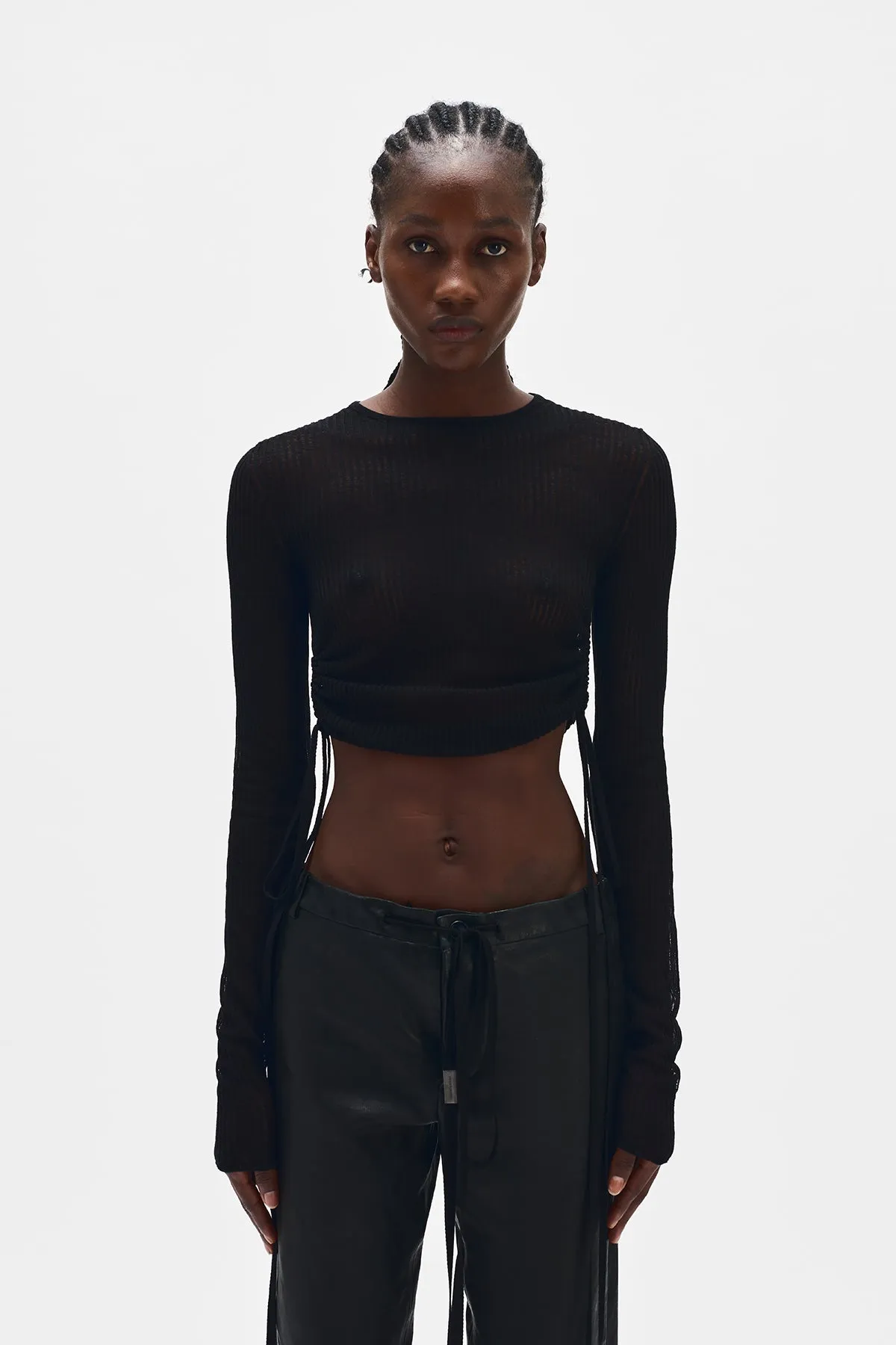 Beta Cropped Sweater sold by Ann Demeulemeester