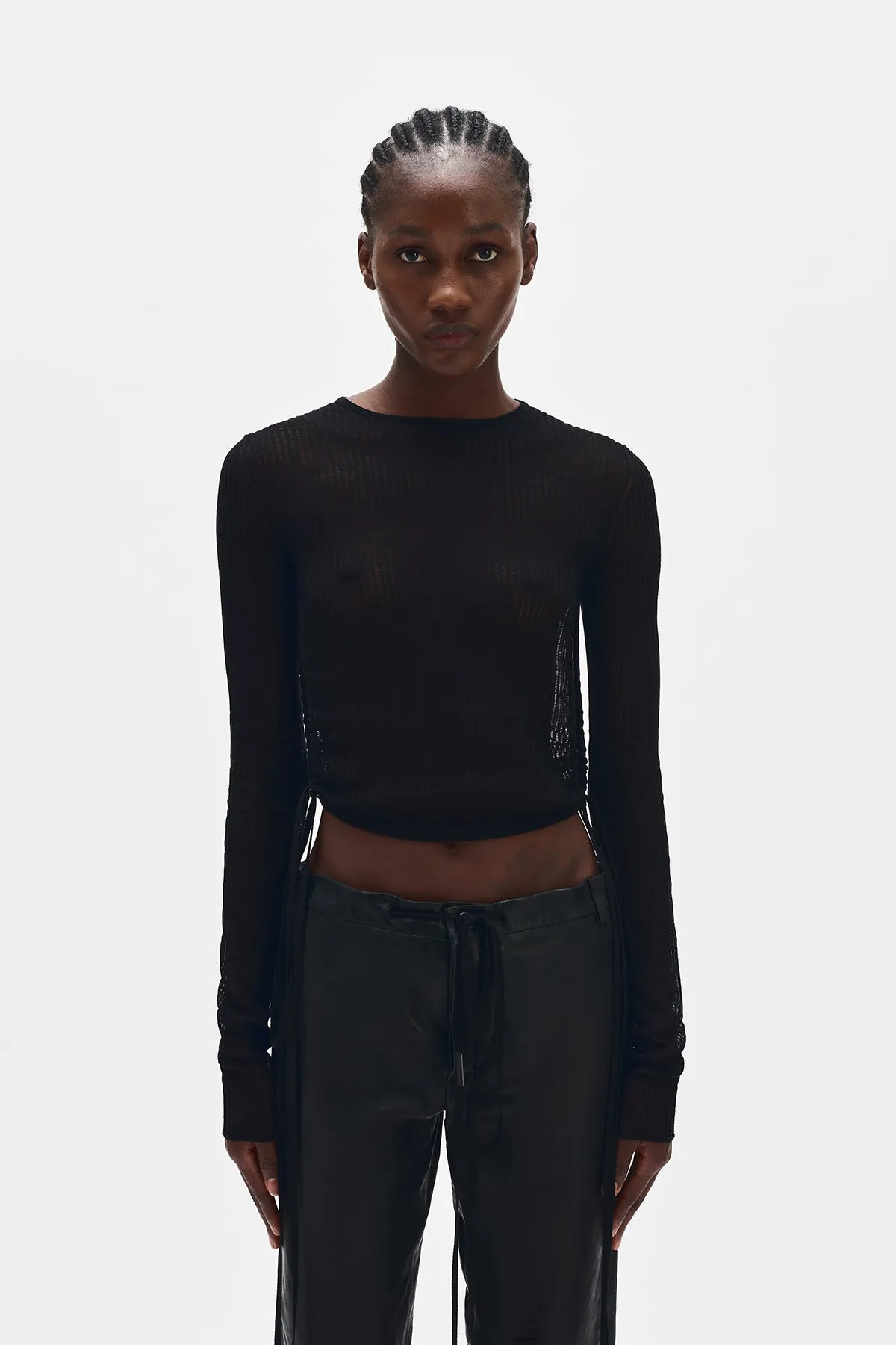 Beta Cropped Sweater sold by Ann Demeulemeester product image thumbnail 4