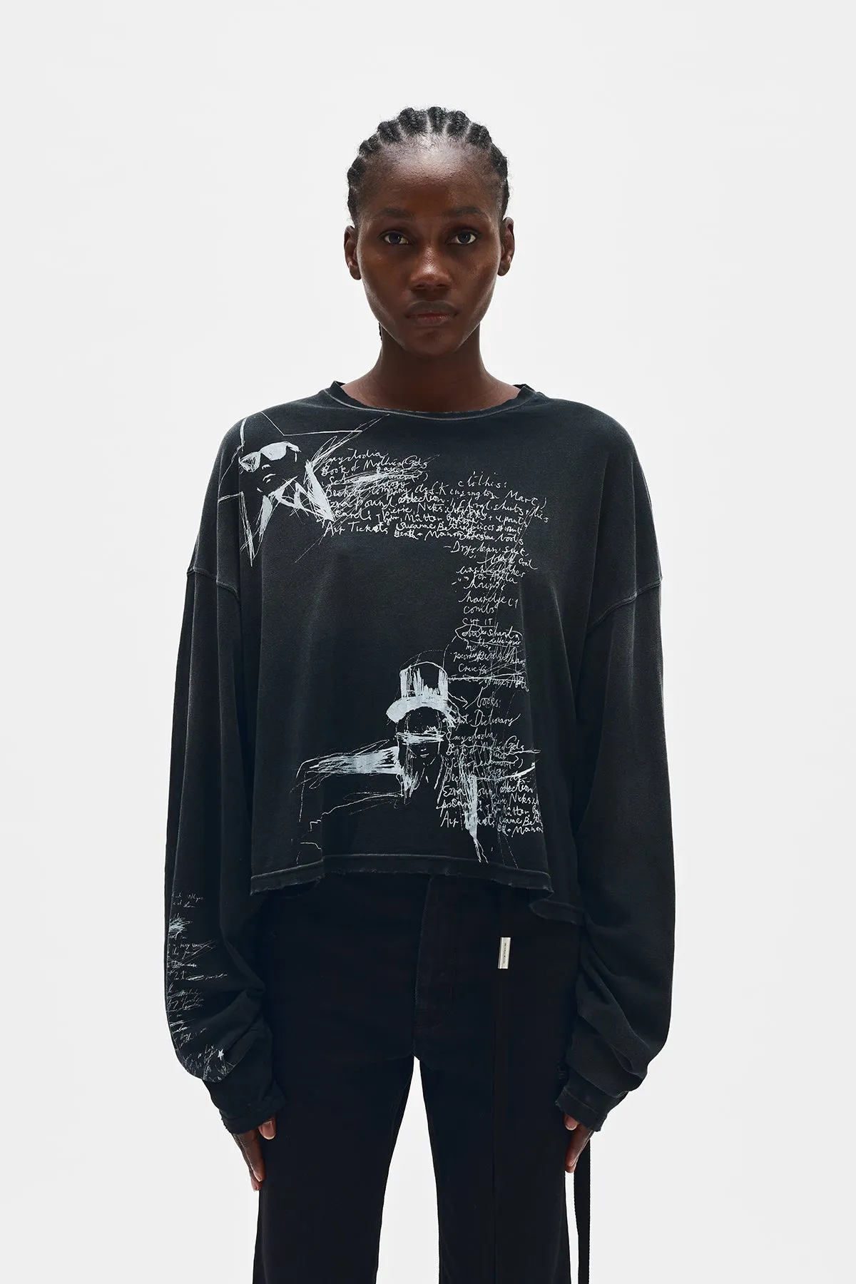 Nikita ''Sketchbook'' Long Sleeve T-Shirt sold by Ann Demeulemeester product image thumbnail 2
