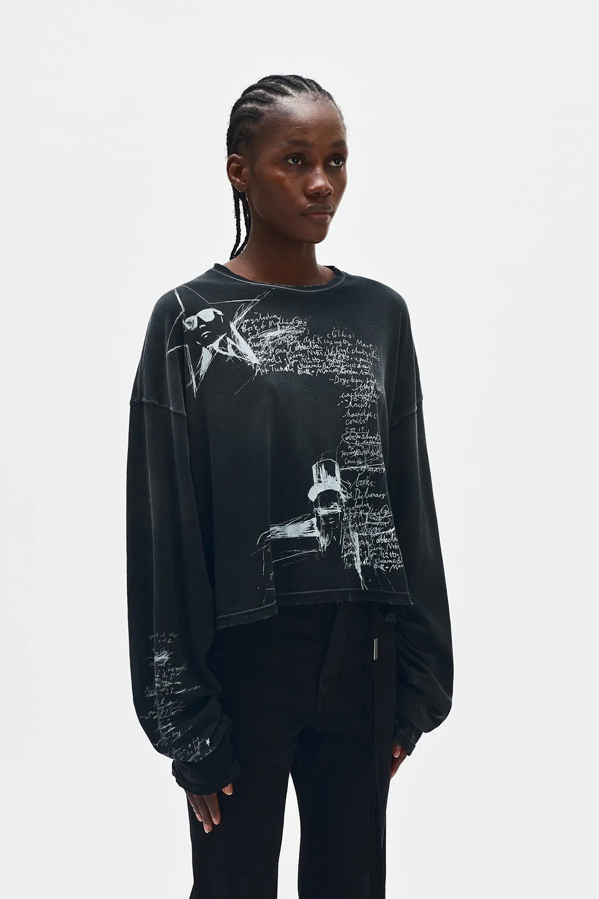 Nikita ''Sketchbook'' Long Sleeve T-Shirt sold by Ann Demeulemeester product image thumbnail 3