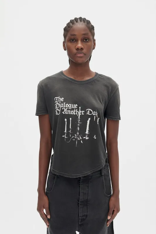Floor Micro T-Shirt With "Chandelier" Print made by Ann Demeulemeester