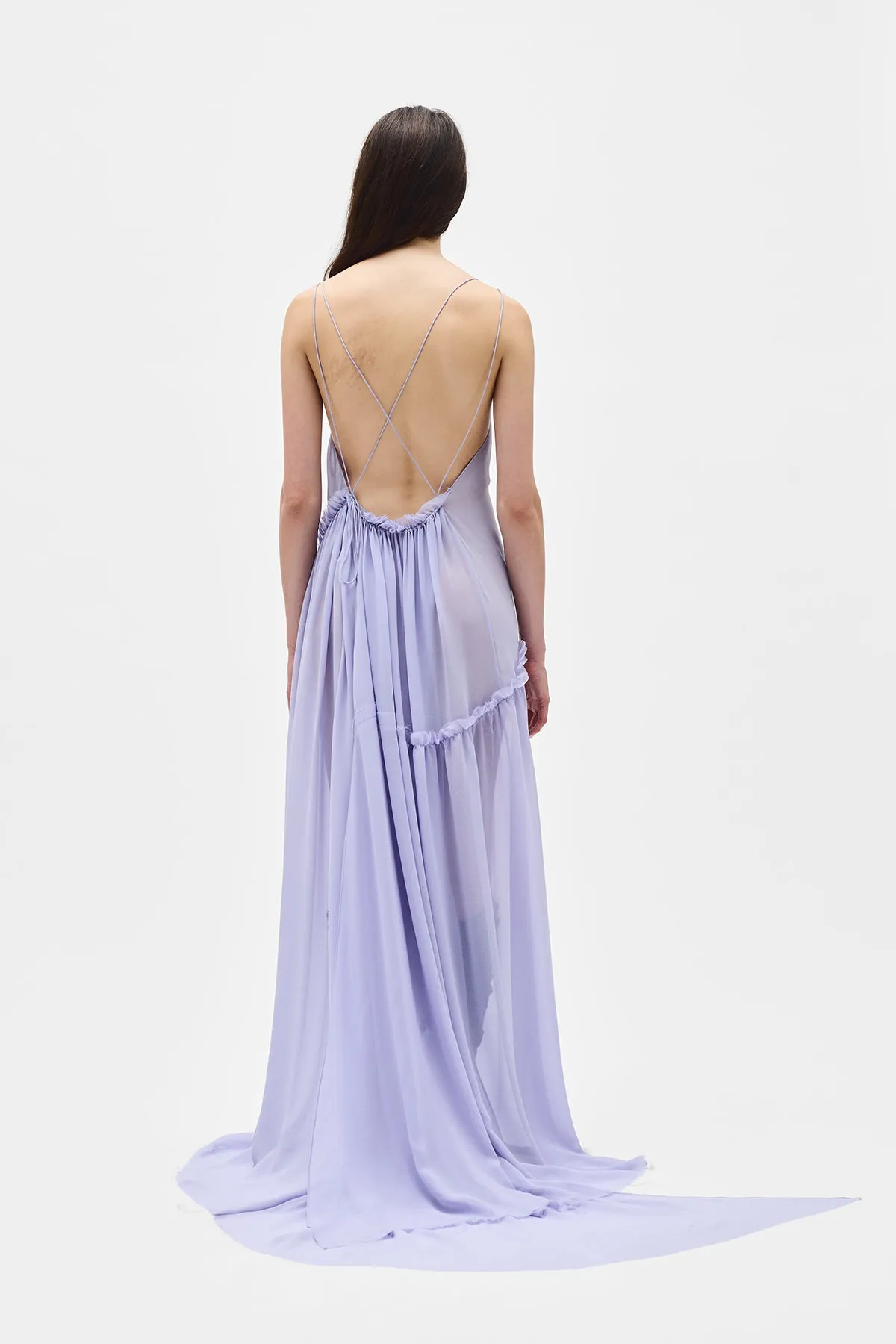 Neta Long Deconstructed Dress sold by Ann Demeulemeester product image thumbnail 3