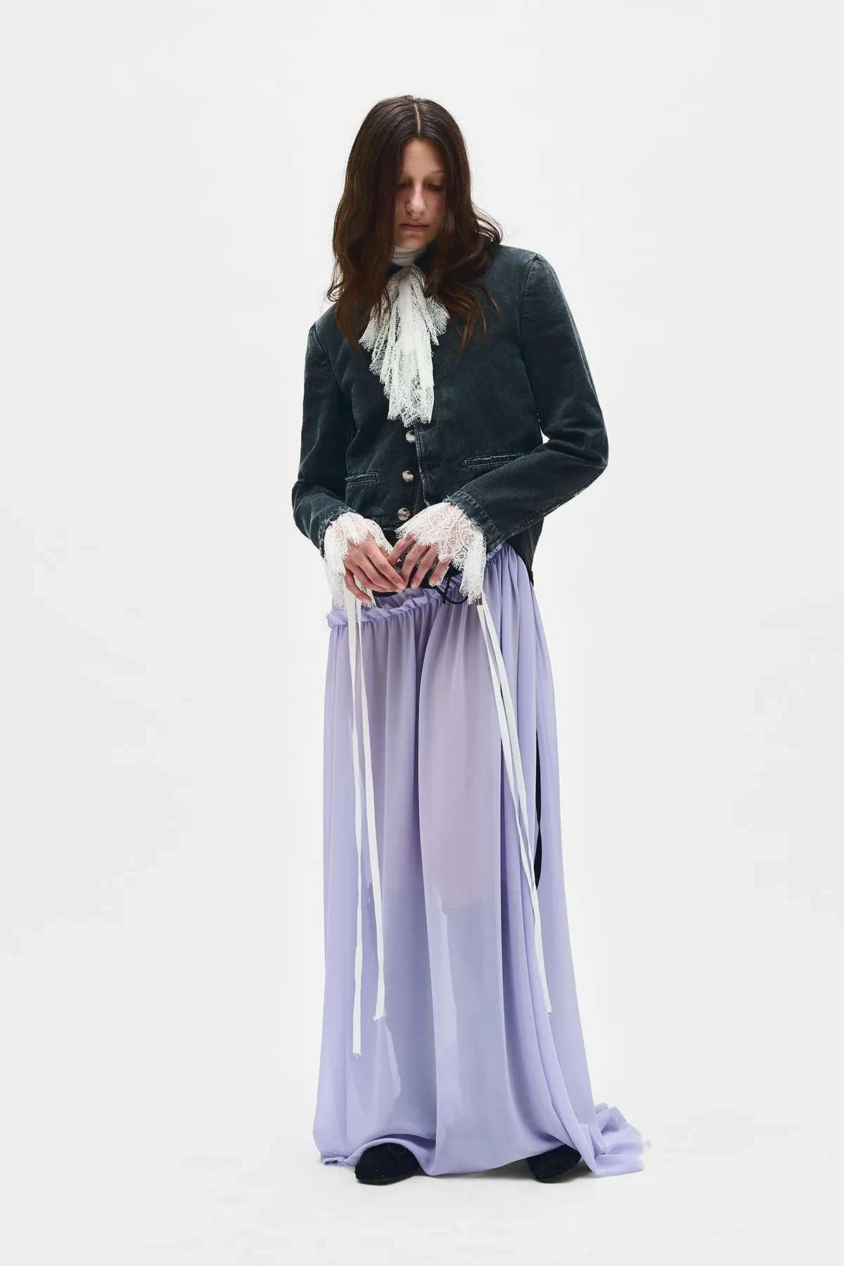 Neta Long Deconstructed Dress sold by Ann Demeulemeester product image thumbnail 4