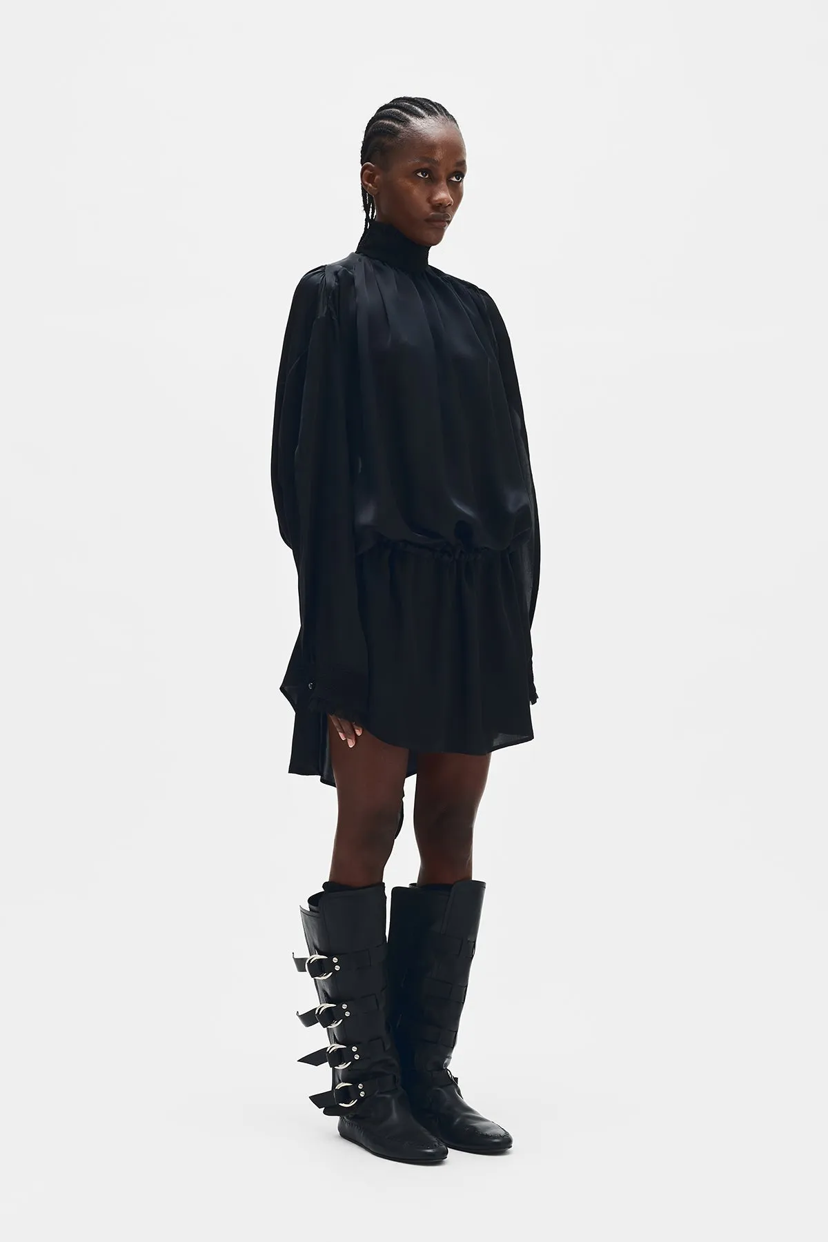 Jenna Turtleneck Dress sold by Ann Demeulemeester product image thumbnail 3