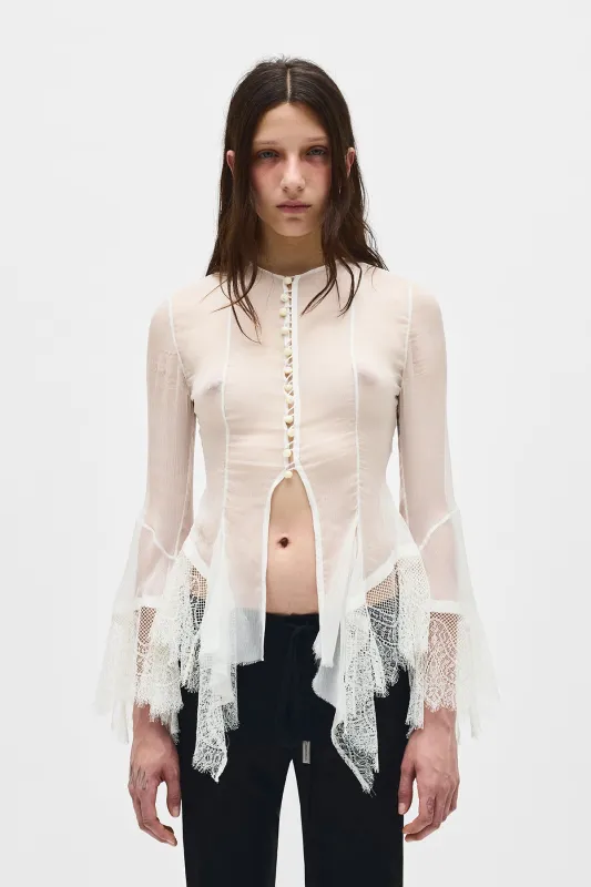 Kristabel Handkerchief Shirt made by Ann Demeulemeester