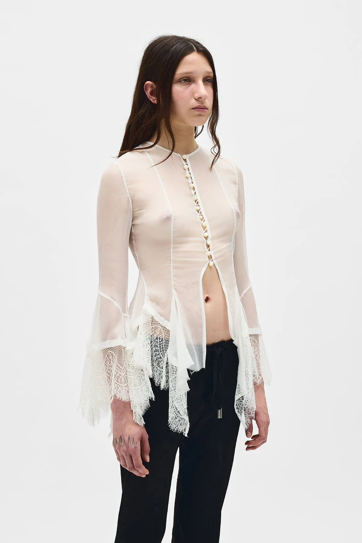 Kristabel Handkerchief Shirt sold by Ann Demeulemeester product image thumbnail 2