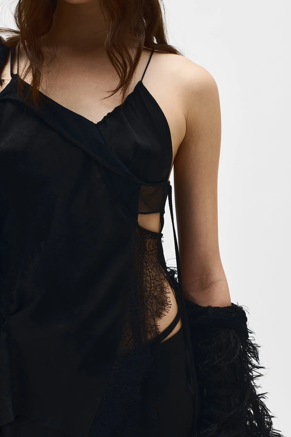 Vepa Ramage Jacquard Slip Top sold by Ann Demeulemeester product image thumbnail 5