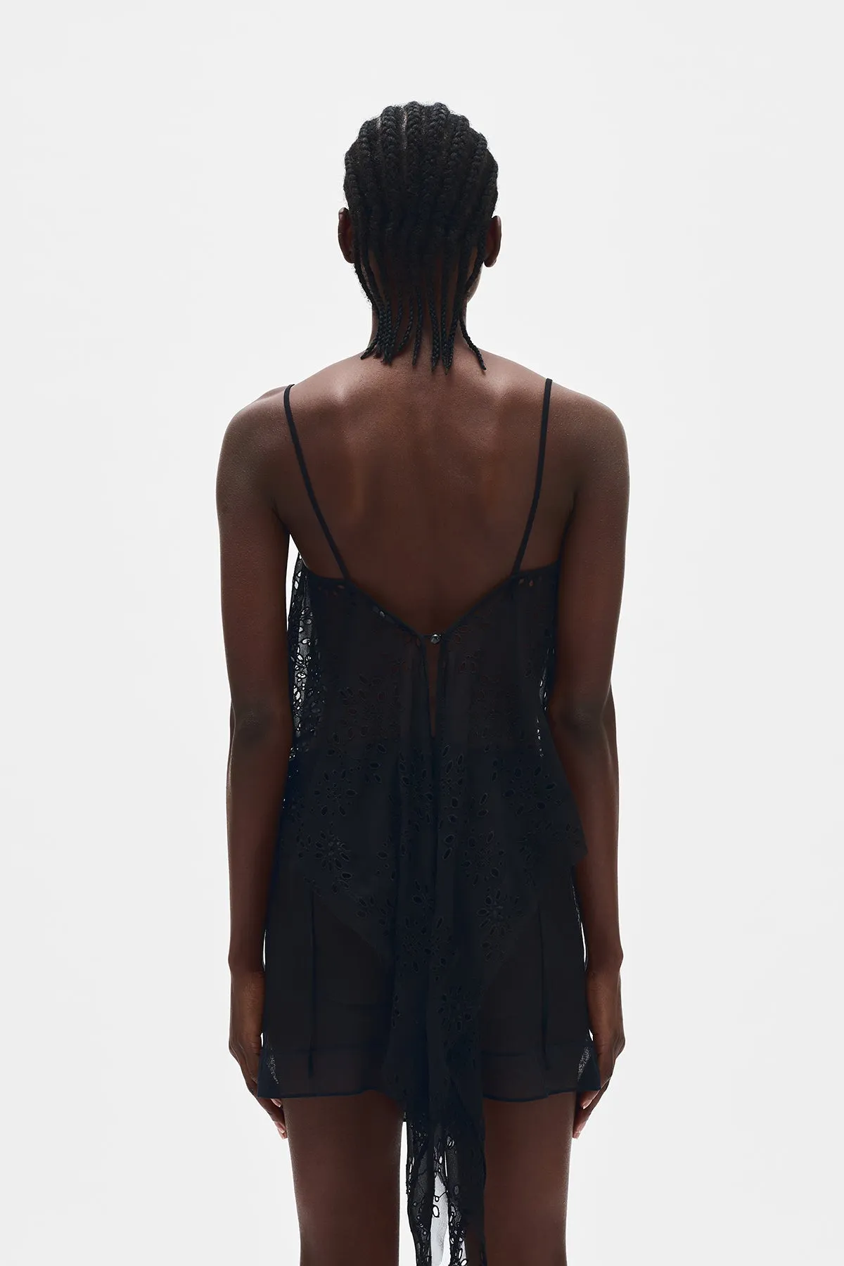 Bria Broderie Anglaise Micro Top sold by Ann Demeulemeester product image thumbnail 3