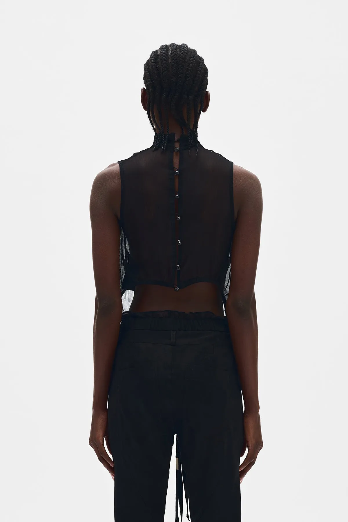 Hilju Turtleneck Crop Top sold by Ann Demeulemeester product image thumbnail 3