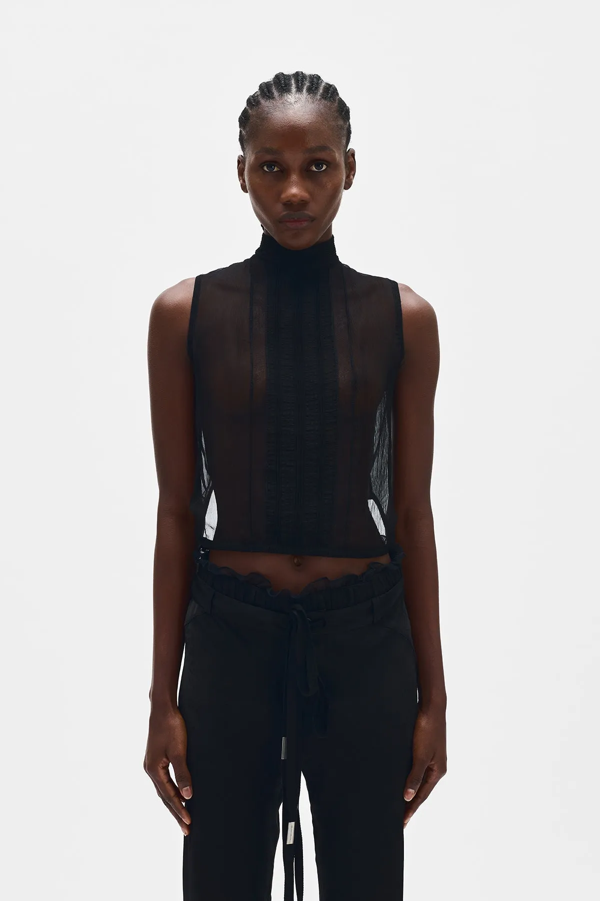 Hilju Turtleneck Crop Top sold by Ann Demeulemeester