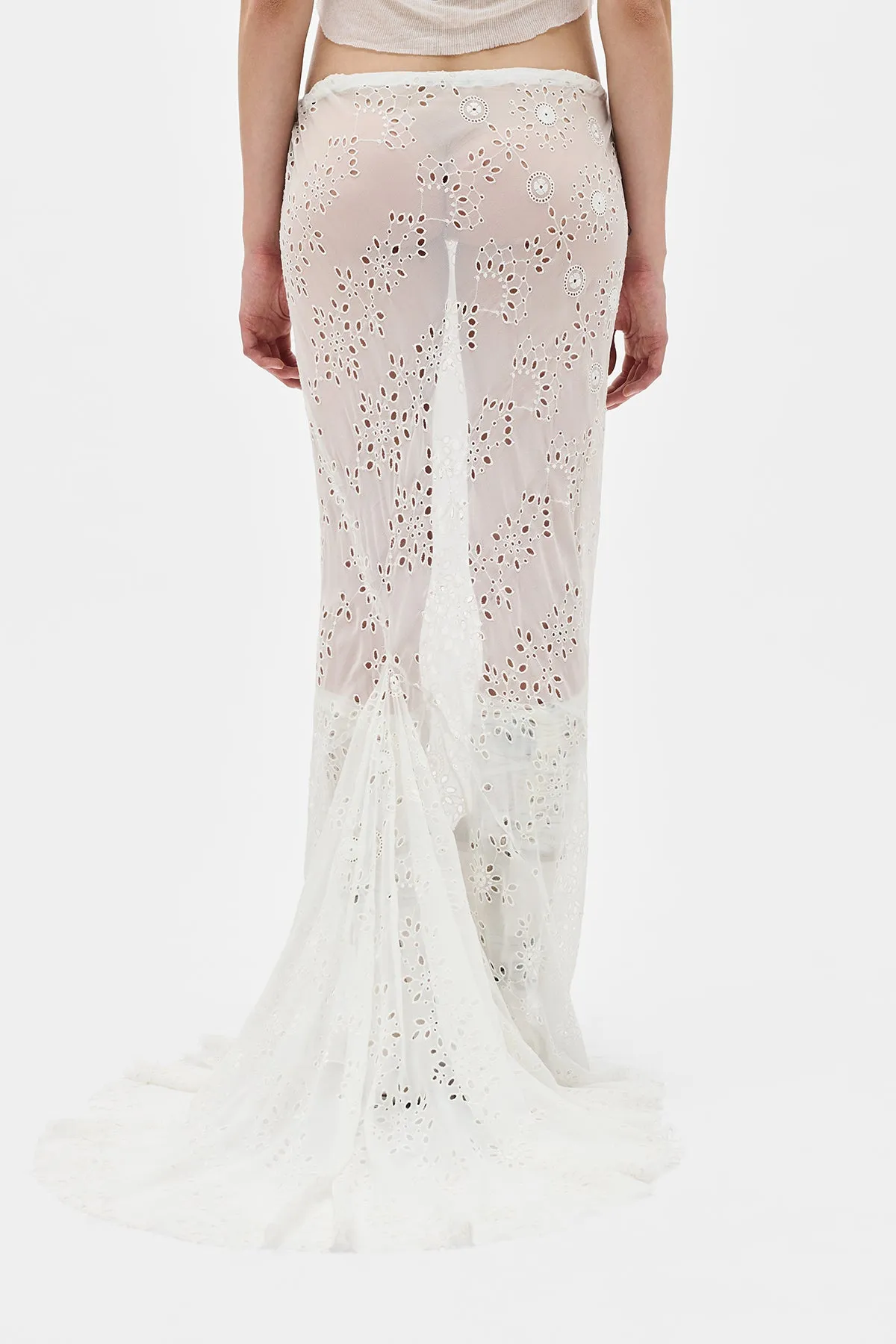 Sheila Long Bias Embroidered Skirt sold by Ann Demeulemeester product image thumbnail 3