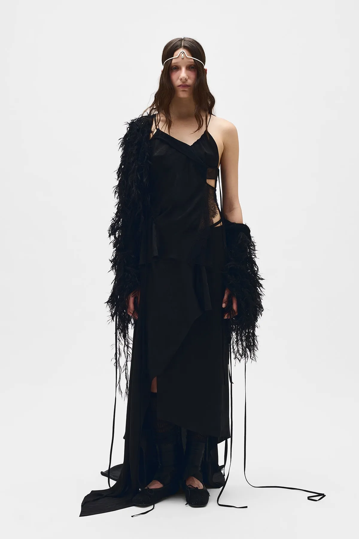 Sirka Deconstructed Asymmetric Skirt sold by Ann Demeulemeester