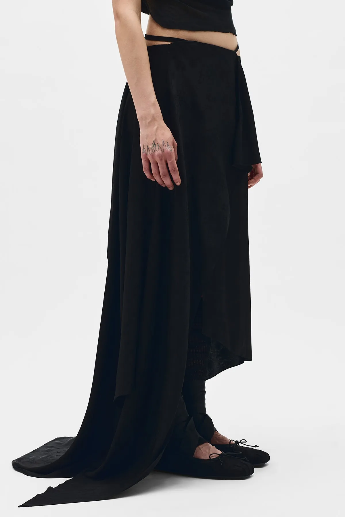 Sirka Deconstructed Asymmetric Skirt sold by Ann Demeulemeester product image thumbnail 3