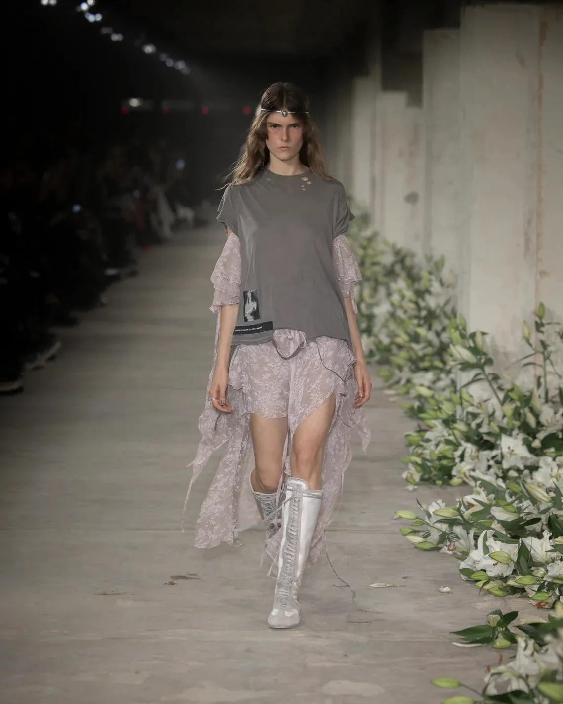 Priscia Multilayer Mini Skirt sold by Ann Demeulemeester product image thumbnail 4