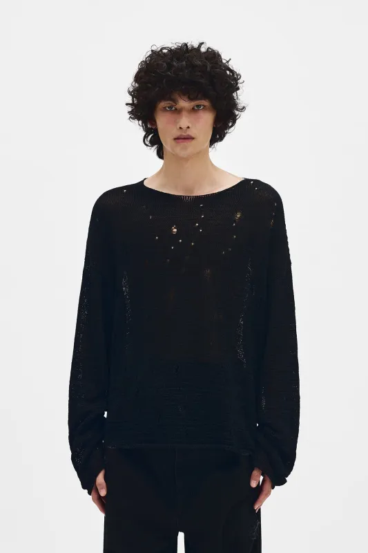Lindor Open Neck Sweater made by Ann Demeulemeester
