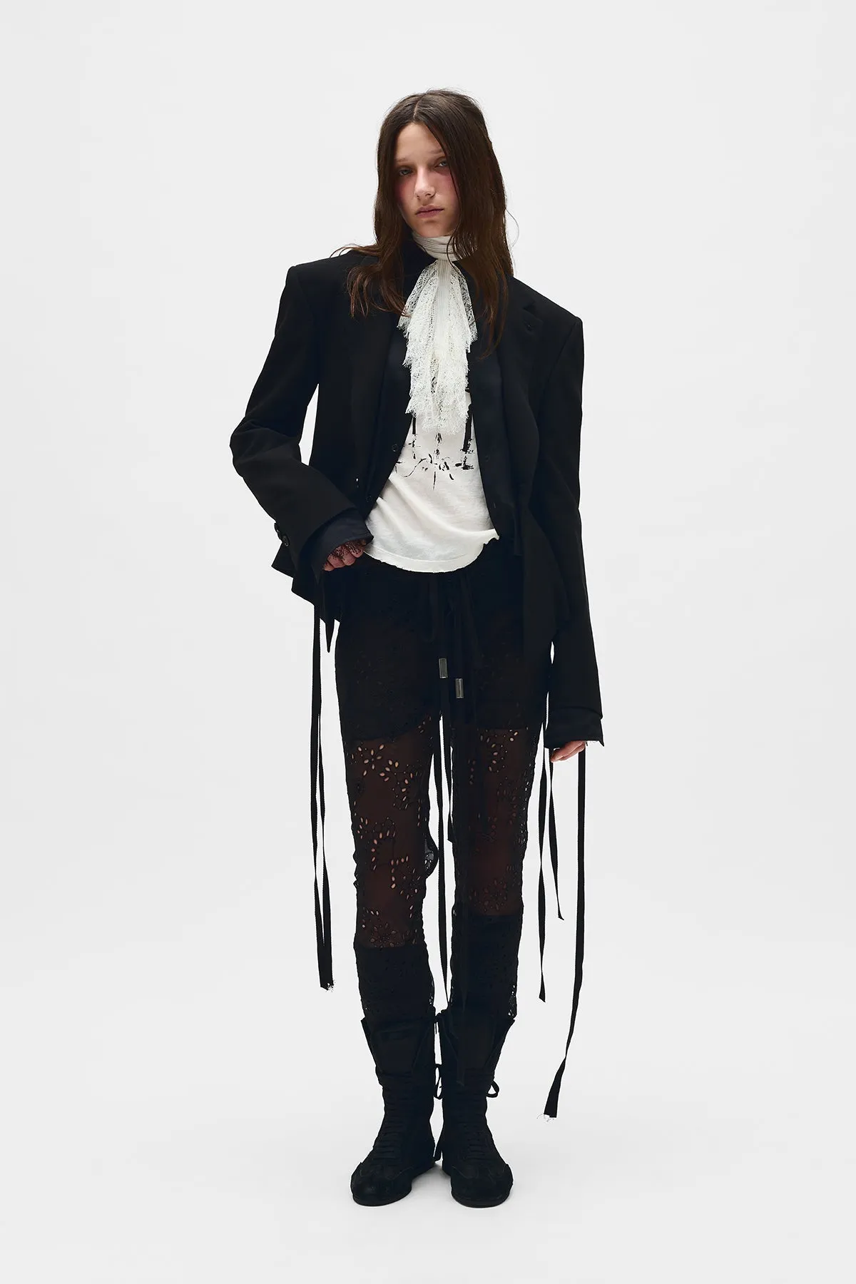 Floor Micro T-Shirt With "Chandelier" Print sold by Ann Demeulemeester product image thumbnail 4