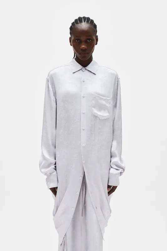Gabi Long Draped Shirt made by Ann Demeulemeester