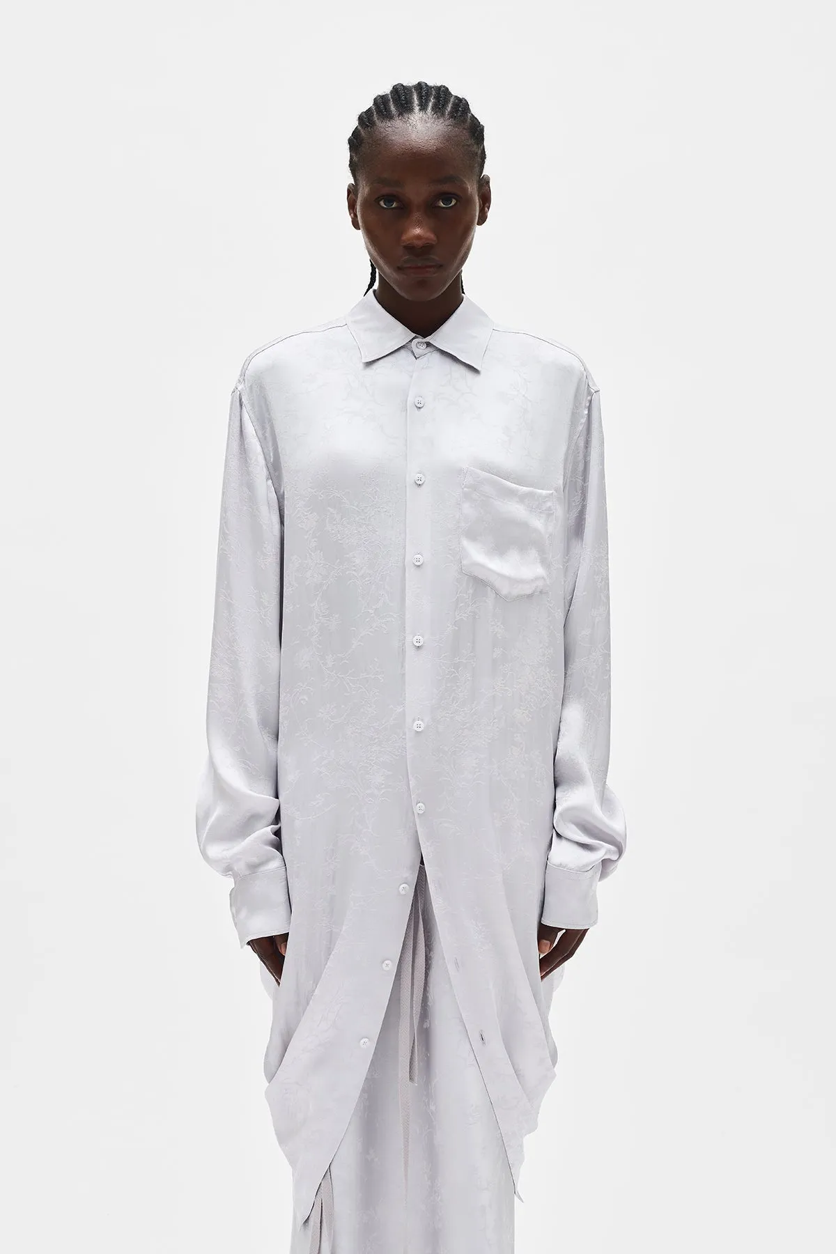 Gabi Long Draped Shirt sold by Ann Demeulemeester