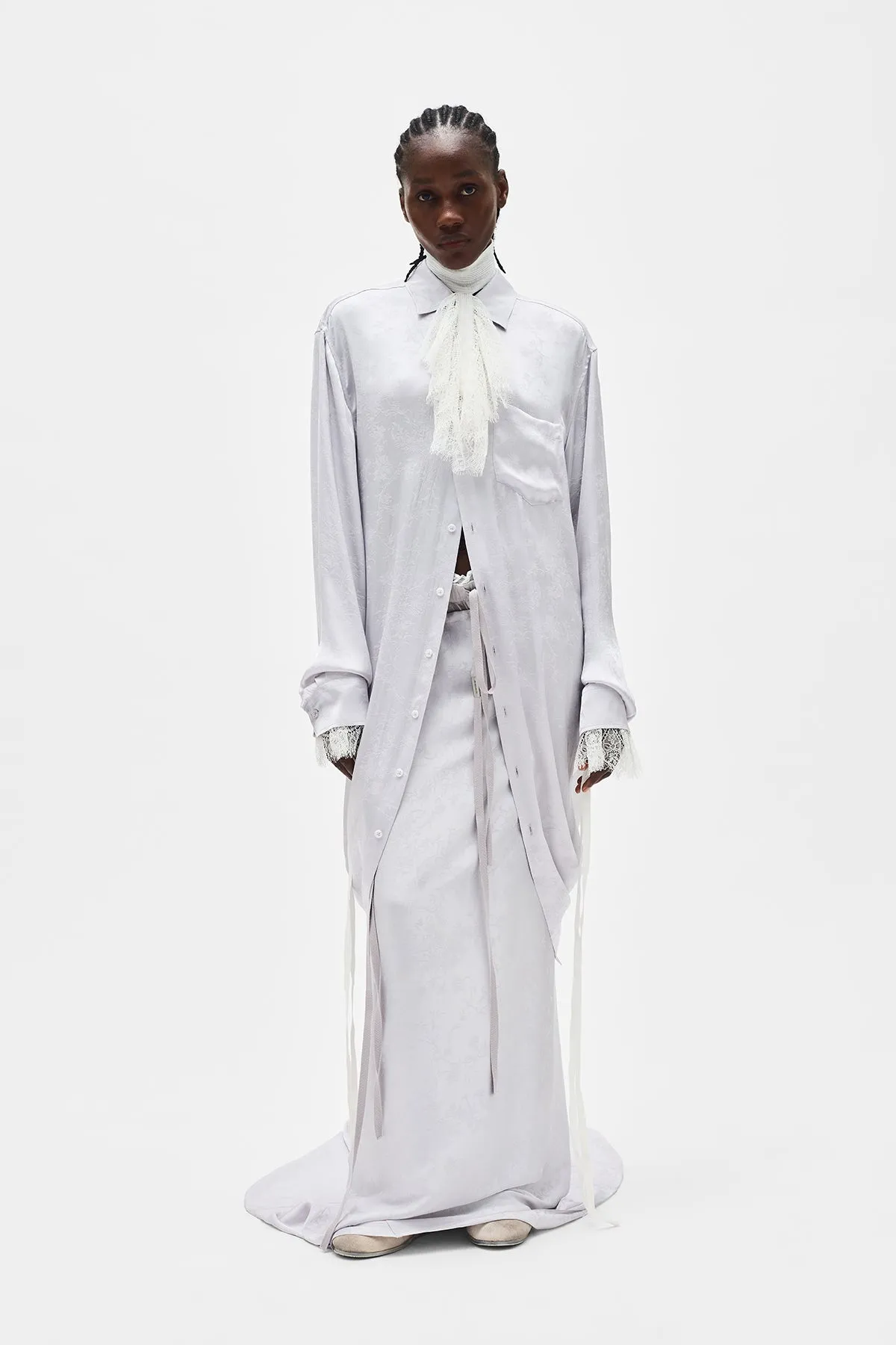 Gabi Long Draped Shirt sold by Ann Demeulemeester product image thumbnail 4