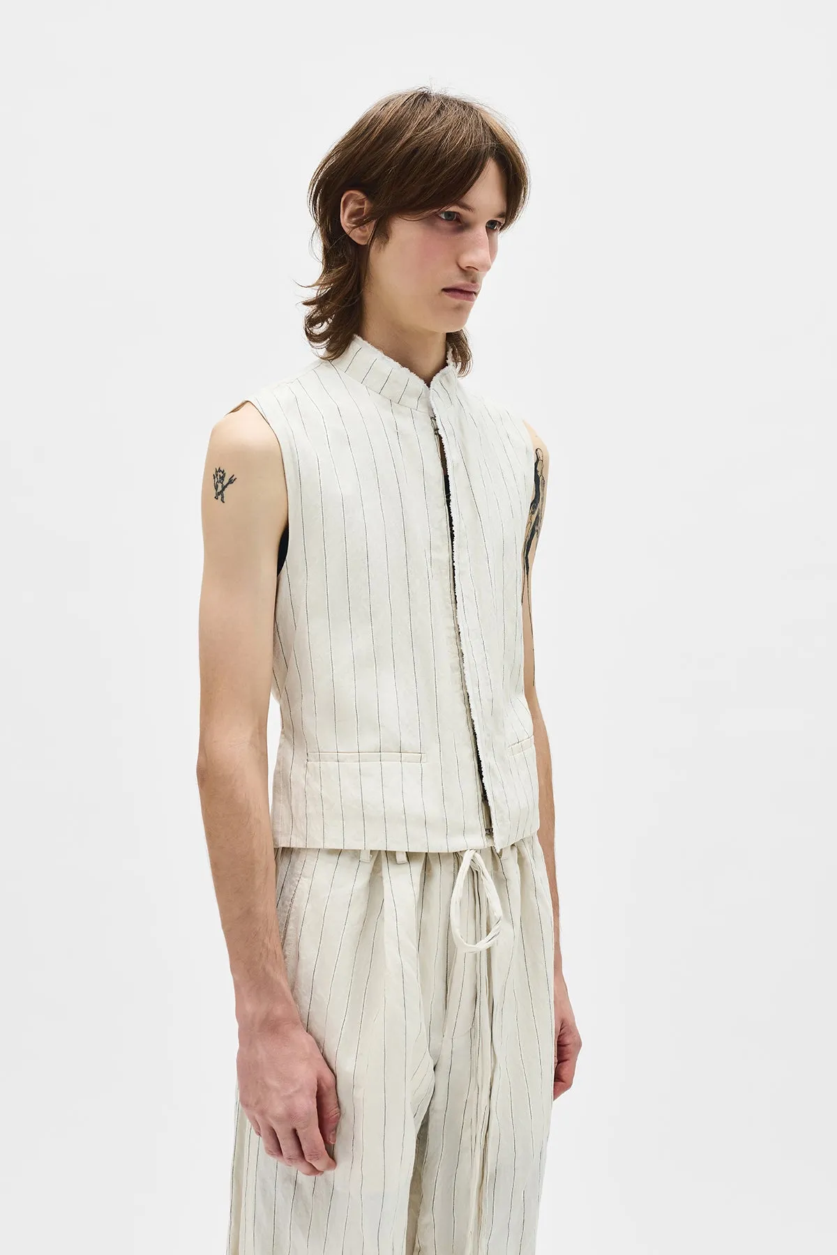 Jon Fitted Vest sold by Ann Demeulemeester product image thumbnail 2