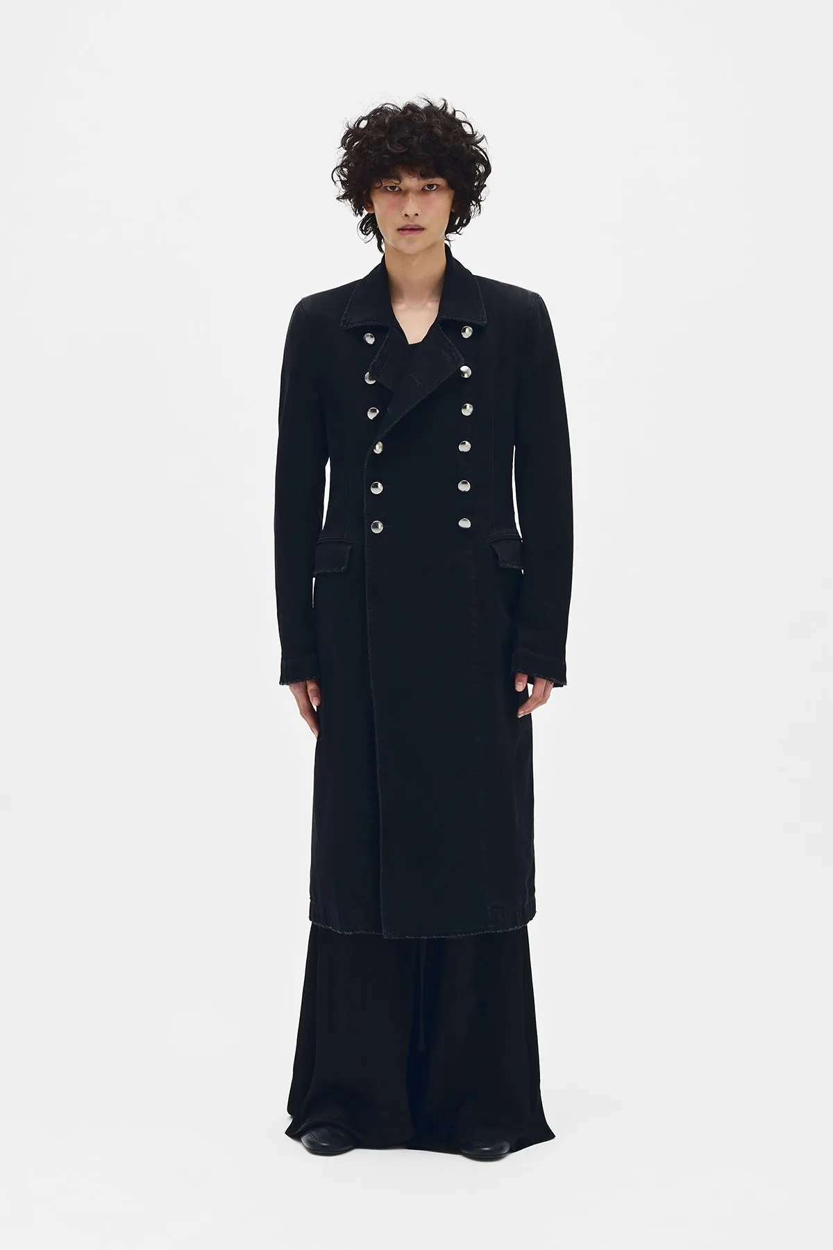 Wilem Double Breasted Fitted Trench Coat sold by Ann Demeulemeester product image thumbnail 4