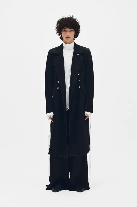 Wilem Double Breasted Fitted Trench Coat made by Ann Demeulemeester